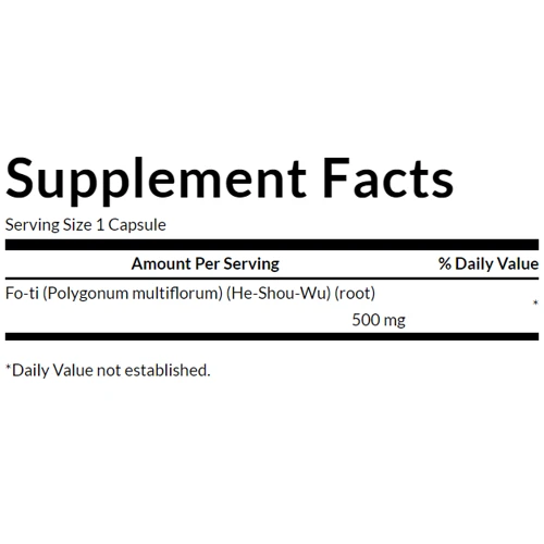 Swanson FO-TI 500 mg Корень ФО-ТИ 60 капсул: Форма выпуска Капсулы