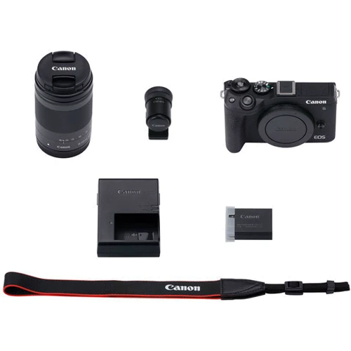 Canon EOS M6 Mark II kit (18-150mm) STM + EVF Black: Чувствительность ISO авто, 100-25600