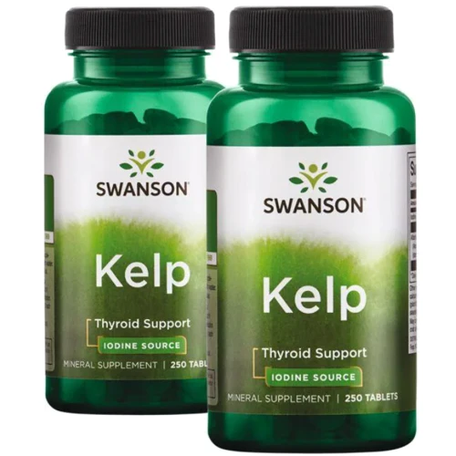 Swanson Kelp Iodine Source 225 mcg Йод из водорослей 250 таблеток: Форма выпуска Таблетки