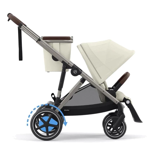 Прогулочная коляска Cybex eGazelle S TPE Seashell Beige с электродвигателем и функцией укачивания (524000541)