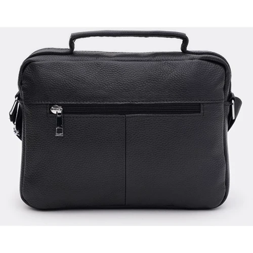 Мужская сумка через плечо Borsa Leather черная (K1090bl-black): Страна производитель Тайвань