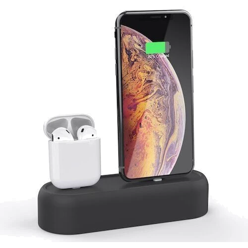 Док-станція AhaStyle Dock Stand Black (AHA-01550-BLK) for Apple iPhone and Apple AirPods