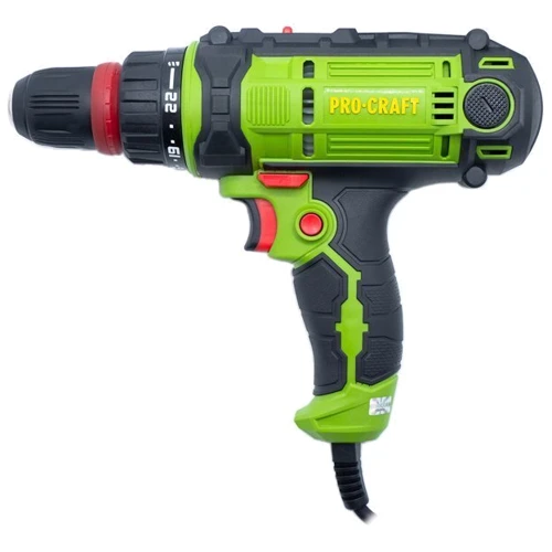 Шуруповерт сетевой Procraft PB1150DFR: Потребляемая мощность 1150 Вт