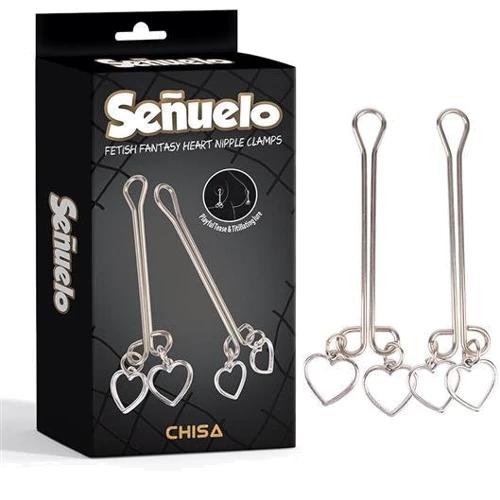 Зажимы для сосков CHISA Senuelo Fetish Fantasy Heart Nipple Clamps