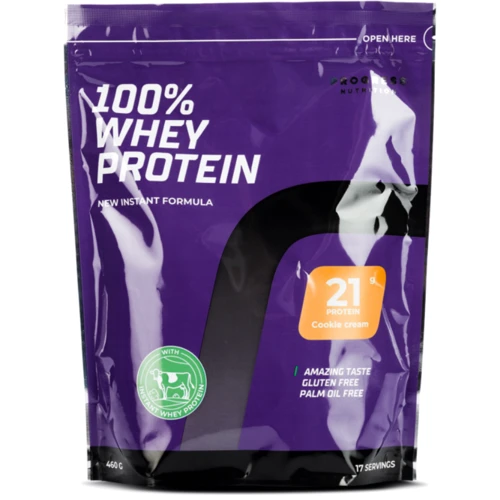 Протеин Progress Nutrition 100% Whey Protein New Instant Formula 460 g / 17 servings / Cookies & Cream