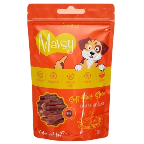 Ласощі для собак Mavsy Soft Duck Slice з качкою по-пекінськи 100 г (LSD01)