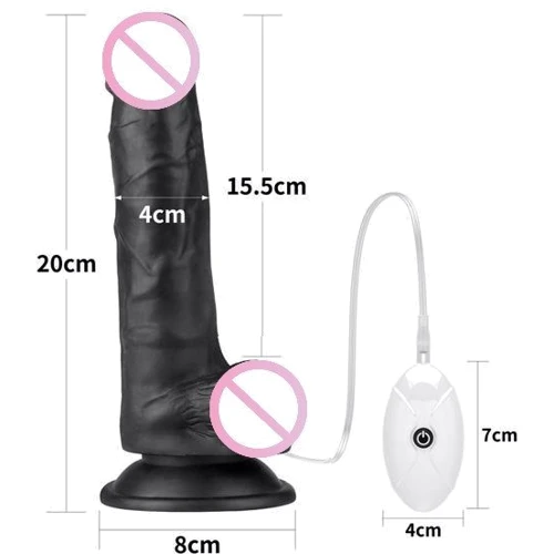 Cтрапон с вибрацией LoveToy Ingen Easy Strapon Set 7.5" With Balls Black