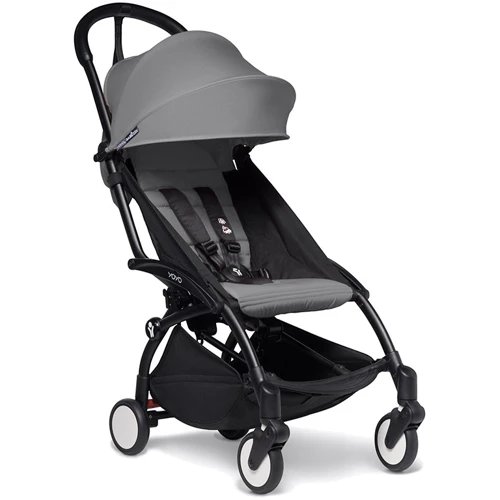 Прогулочная коляска BABYZEN YOYO² Plus 6+ (капюшон, матрасик) Grey/Серый (черная рама): Материал колес резина