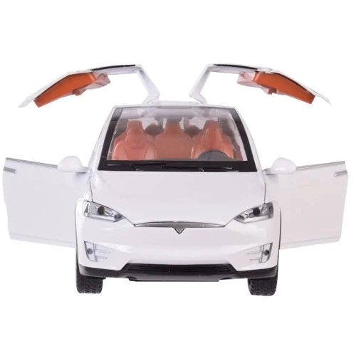 Коллекционная машина Автопром Tesla 1:22 3 цвета со световыми и звуковыми эффектами (7574ABC)