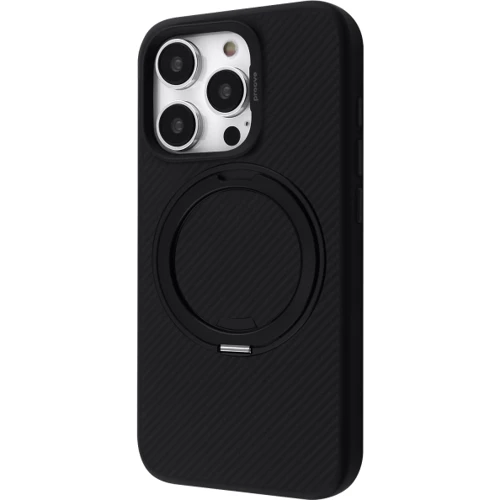 Чехол для iPhone Proove Reinforce Case with Magnetic Ring Black for iPhone 15 Pro