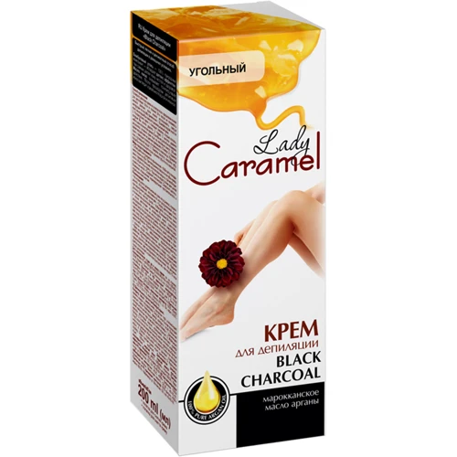 Caramel Крем для депиляции тела бамбуковый уголь 200 ml фото 1