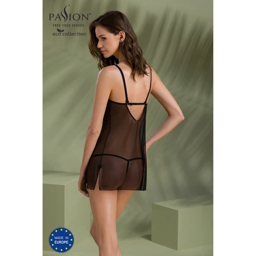 Пеньюар ECO Passion DROSERA CHEMISE black XXL/XXXL