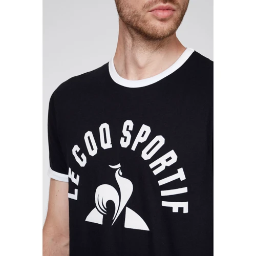 Спортивная футболка Le Coq Sportif ESS TEE SS N3 M 2010858-LCS 46 черная: Состав Хлопок