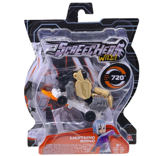 Машинка-трансформер Screechers Wild S4 L0: Лайтнинг Райно (EU685005): Развитие и изучение Развитие мелкой моторики, Развитие логики