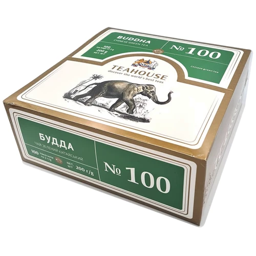 Чай Teahouse зеленый Будда №100 в саше 100х2 г фото 1