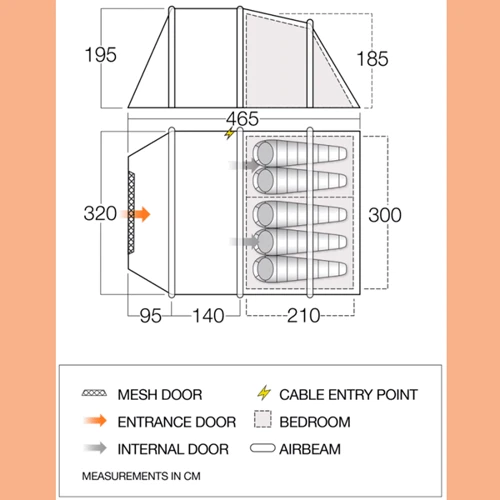Палатка Vango Winslow Air 500 Treetops (926360)