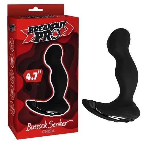 Массажер простаты с вибрацией CHISA Buttock Striker, Black