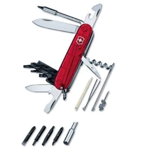 Мультитул Victorinox Cybertool 91мм/29предметов/красный-прозрачный (1.7605.T): Тип мультитул (многофункциональный инструмент)