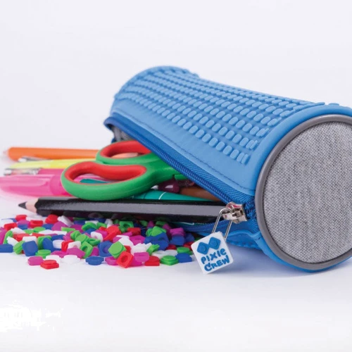 Пенал круглый Pixie Crew Crazy Colors голубой (PXA-05-W10) фото 3