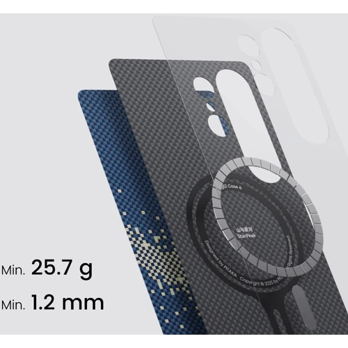 Чехол для телефонов Pitaka StarPeak Tactile Woven Case Milky Way Galaxy (KS2505U) for Samsung S938 Galaxy S25 Ultra: Материал Арамидное волокно