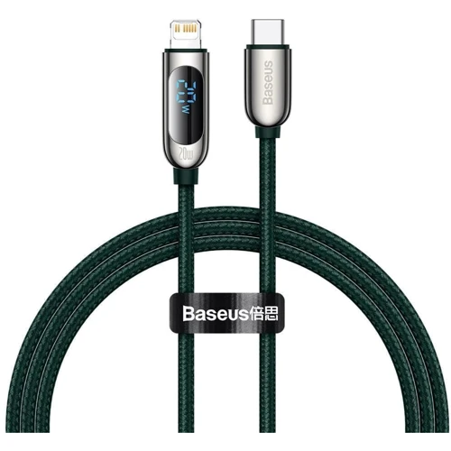 Кабель Baseus Cable USB-C to Lightning Display Fast Charging 20W 1m Green (CATLSK-06)