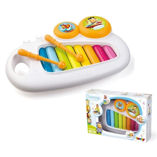 Детский музыкальный ксилофон Smoby Toys Cotoons с ручкой (110500) фото 5