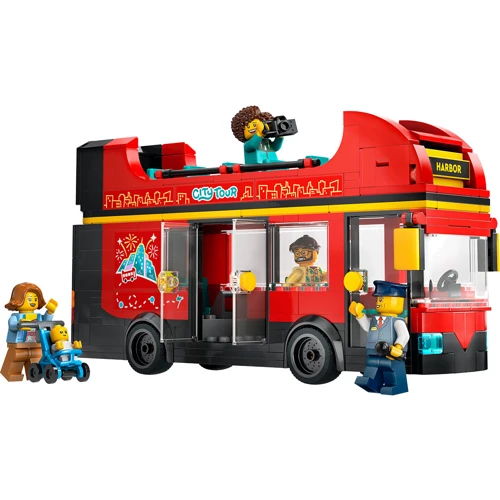 Конструктор LEGO City Красный двухэтажный экскурсионный автобус (60407): Рекомендуемый возраст 7 +