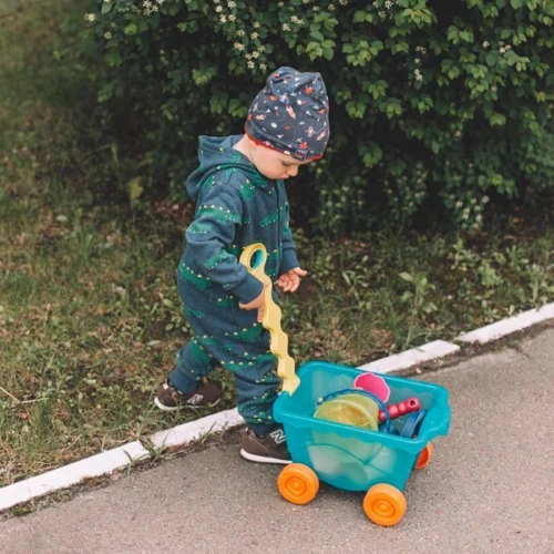 Набор для игры с песком и водой Battat - Тележка Море (11 предметов)