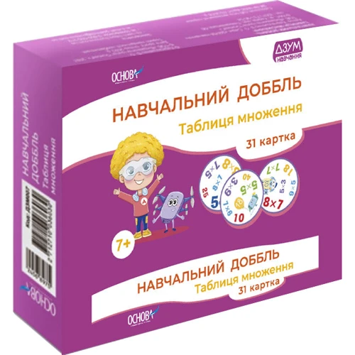 ДЗУМ-навчання. Навчальний доббль. Таблиця множення