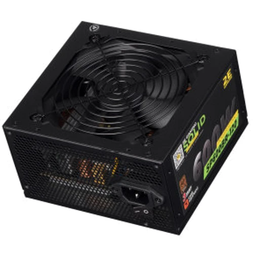 Блок живлення 2E Gaming Power Supply SOLID 600W (2E-SP600BR-120): Вентилятор нижньої стінки 1x120 мм