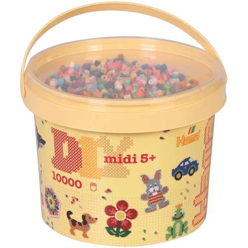Термомозаика HAMA Набор цветных бусин MIDI 10 000 шт. 50 цветов (HM-180-68)