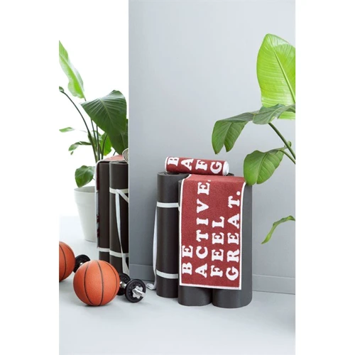 Полотенце Maisonette Be Active Sport махровое бордовый 30х110 см (105879)