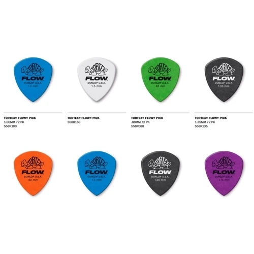 Медиатор Набор медиаторов DUNLOP 5580 Tortex Flow: Тип Медиатор