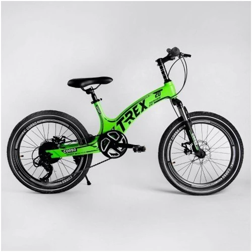 Велосипед Corso T-Rex 21455 (зеленый): Диаметр колес, дюймов 20