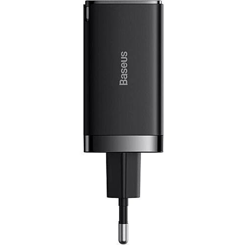 Зарядное устройство Baseus Wall Charger GaN5 Pro 2xUSB-C+USB 65W with USB-C Cable Black (CCGP120201): Особенности Быстрая зарядка, Power Delivery (PD), USB-C