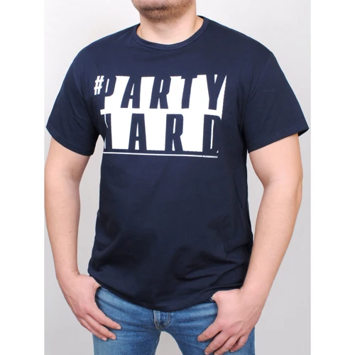 Футболка PFProject BIG PARTY 5XL синя з принтом