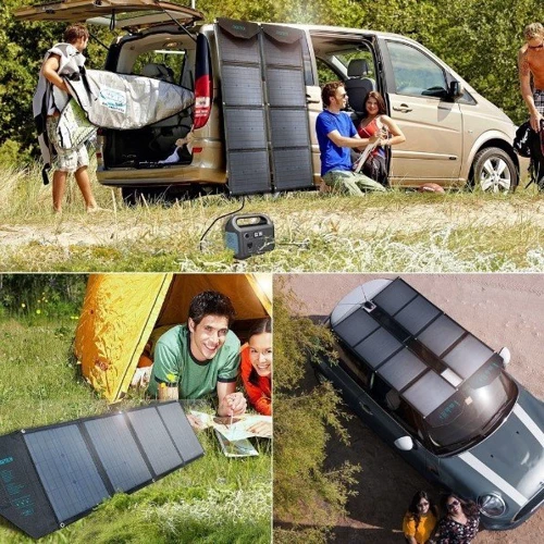 Солнечная панель Choetech 80W Foldable Solar Charger Panel фото 6