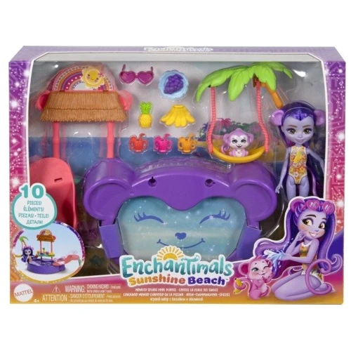 Игровой набор Enchantimals Sunshine beach Тропический бассейн Обезьяна Мэгги (HTW73) фото 4