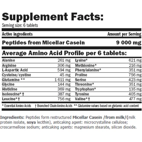 Аминокислота для спорта Amix AmixPrо Amino Night Micelle 250 tab / 41 servings: Вкус Без вкуса