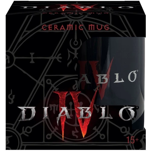 Кружка Jinx Diablo IV Hotter Than Hell Black Ceramic Mug 325 ml (JINX-11800): Тип Чашка