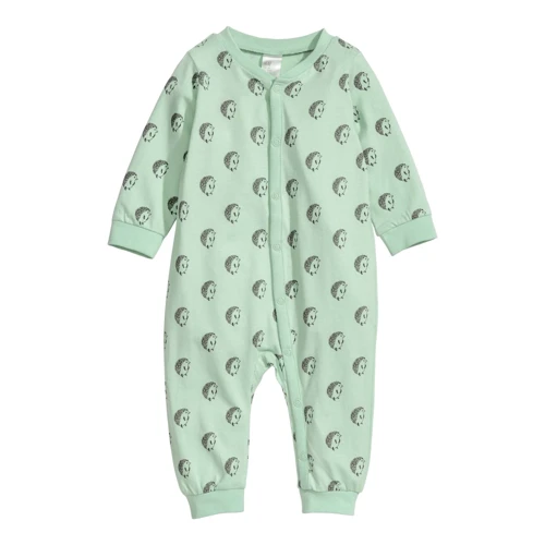 Пижама H&M в3423456 56 см зеленая