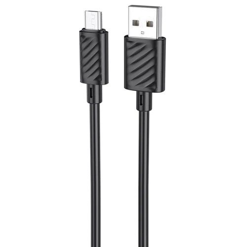 Кабель Hoco USB Cable to MicroUSB X88 Gratified 2.4A 1m Black