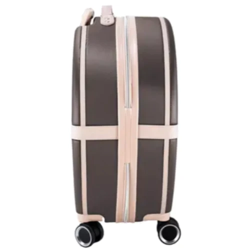 Чемодан Semi Line 24" (M) Brown/Pink Cream коричневый/розовый (T5673-3): Тип ручки Короткая ручка, Телескопическая ручка