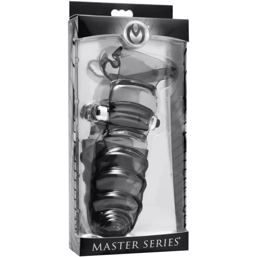 Вибронасадка на пальцы Master Series Vibrating Glove (чёрный)