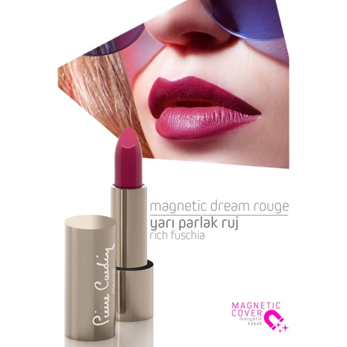 Pierre Cardin Magnetic Dream Lipstick № 257 Роскошная фуксия Помада для губ 4 g: Тип помады Помада-стик