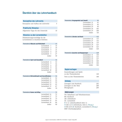 Lagune 3: Lehrerhandbuch: Количество страниц 212
