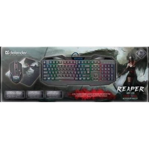Комплект проводной Defender Reaper MKP-018 RU (52018): Количество клавиш 104