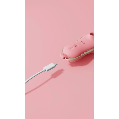 Набор 2в1 Zalo - UNICORN Pink виброяйцо + вакуумный стимулятор