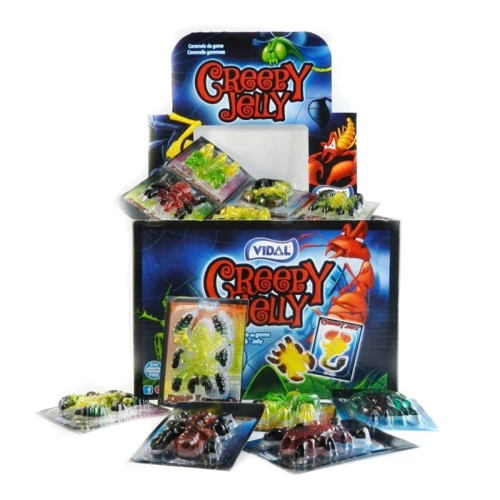 Жувальні фруктові цукерки Creepy Jelly Snake, комахи, 11 г (WT3570): Вага, г 11