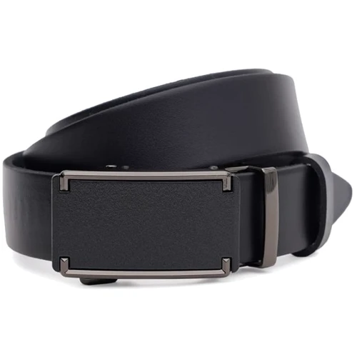 Чоловічий ремінь Borsa Leather чорний (125v1genav29-black)